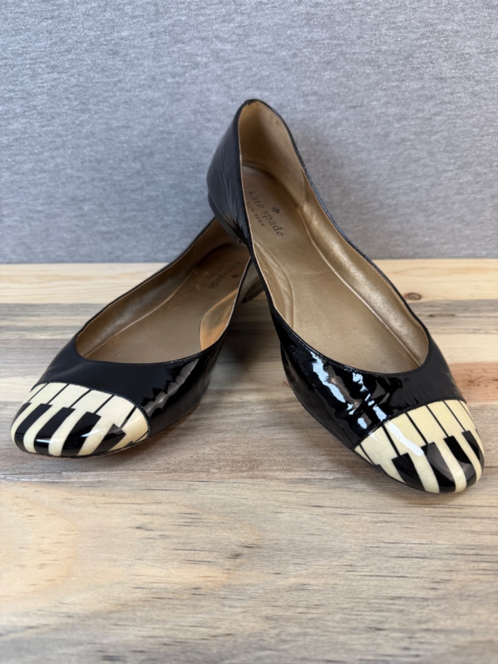 Kate Spade JAZZ PIANO FLATS Size 8.5 M Beautiful Fun Music Teacher Funky - Picture 10 of 15